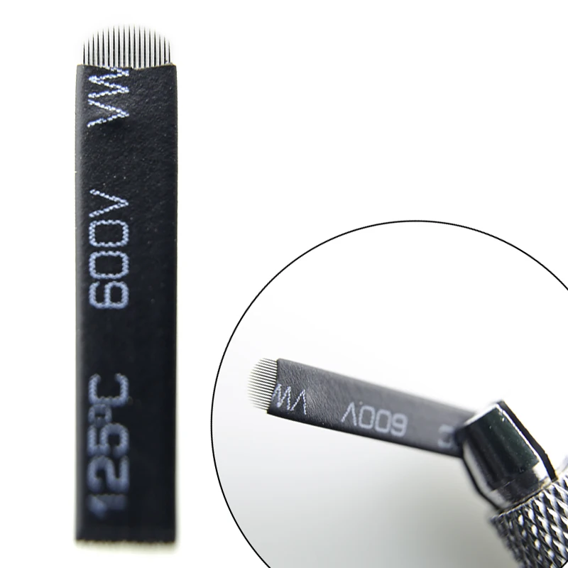 500PCS 0.18mm Black 12/14pin U Laminas Agulhas Tebori Microblading Blades Permanent Makeup Tattoo Needle For Eyebrow Manual Pen
500PCS 0.18mm Black 12/14pin U Laminas Agulhas Tebori Microblading Blades Permanent Makeup Tattoo Needle For Eyebrow Manual Pen