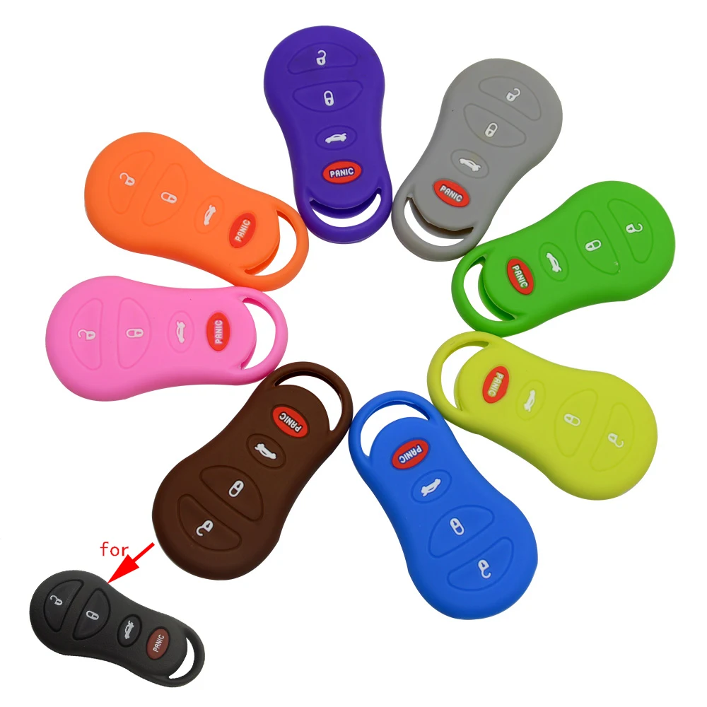 Silicone Rubber Car Key Skin Holder Protective Bag For Chrysler Sebring High Quality 4 Button Key Case Shell
Silicone Rubber Car Key Skin Holder Protective Bag For Chrysler Sebring High Quality 4 Button Key Case Shell