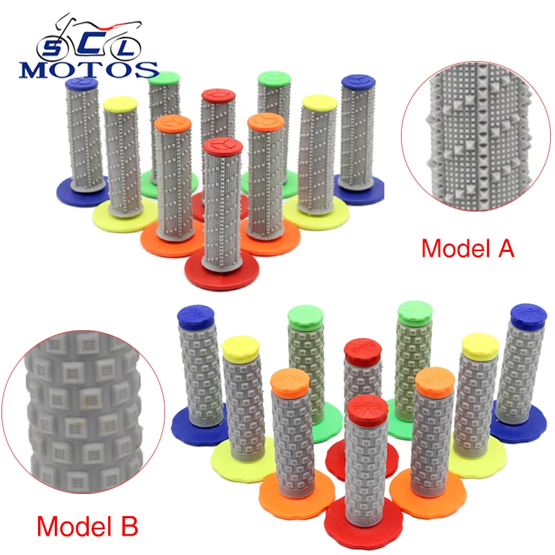 Sclmotos- 22mm 7/8" Motorcycle Motocross Grips Handle Bar Handlebar Grips for Honda Kawasaki Dirt Pit Bike Density MX Grips
Sclmotos- 22mm 7/8" Motorcycle Motocross Grips Handle Bar Handlebar Grips for Honda Kawasaki Dirt Pit Bike Density MX Grips