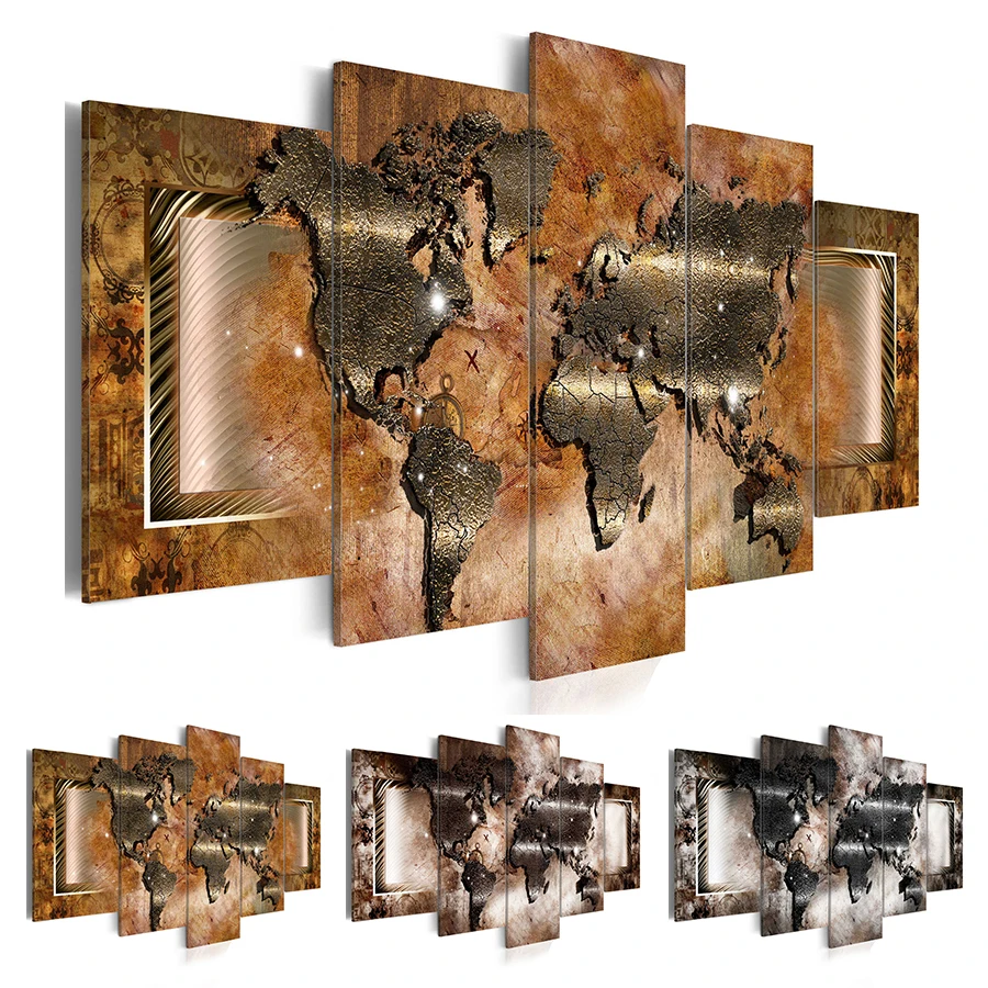 2019 Unframed Canvas Print Beautiful Modern Fashion Design World Map Picture(Color:Yellow,Brown,Black,Size:2)(No Frame)
2019 Unframed Canvas Print Beautiful Modern Fashion Design World Map Picture(Color:Yellow,Brown,Black,Size:2)(No Frame)