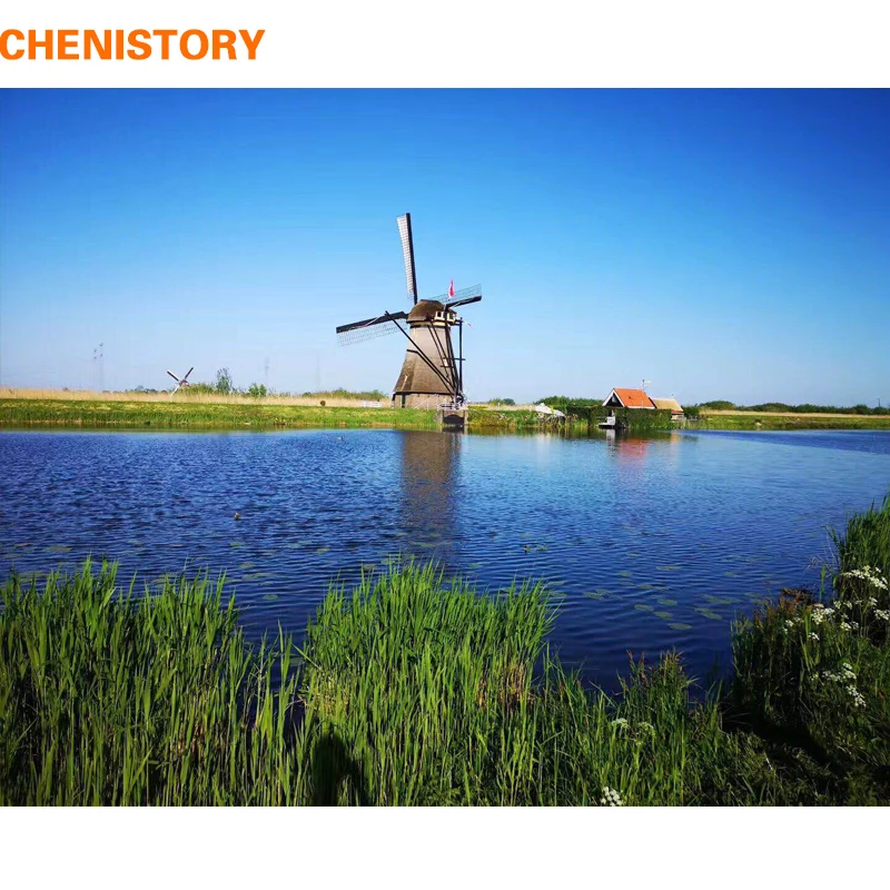 CHENISTORY Frameless Windmill DIY Painting By Numbers Landscape Modern Wall Art Canvas Painting Unique Gift For Home Decor 40x50
CHENISTORY Frameless Windmill DIY Painting By Numbers Landscape Modern Wall Art Canvas Painting Unique Gift For Home Decor 40x50