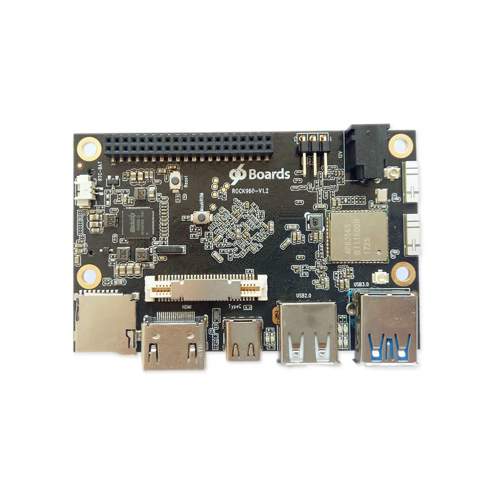 Плата ROCK960, наименьшее решение RK3399 96 плат (2 ГБ или 4 Гб LPDDR3 при 1866 МГц) HDMI 2,0 до 4K, поддержка AOSP и Linux
Плата ROCK960, наименьшее решение RK3399 96 плат (2 ГБ или 4 Гб LPDDR3 при 1866 МГц) HDMI 2,0 до 4K, поддержка AOSP и Linux