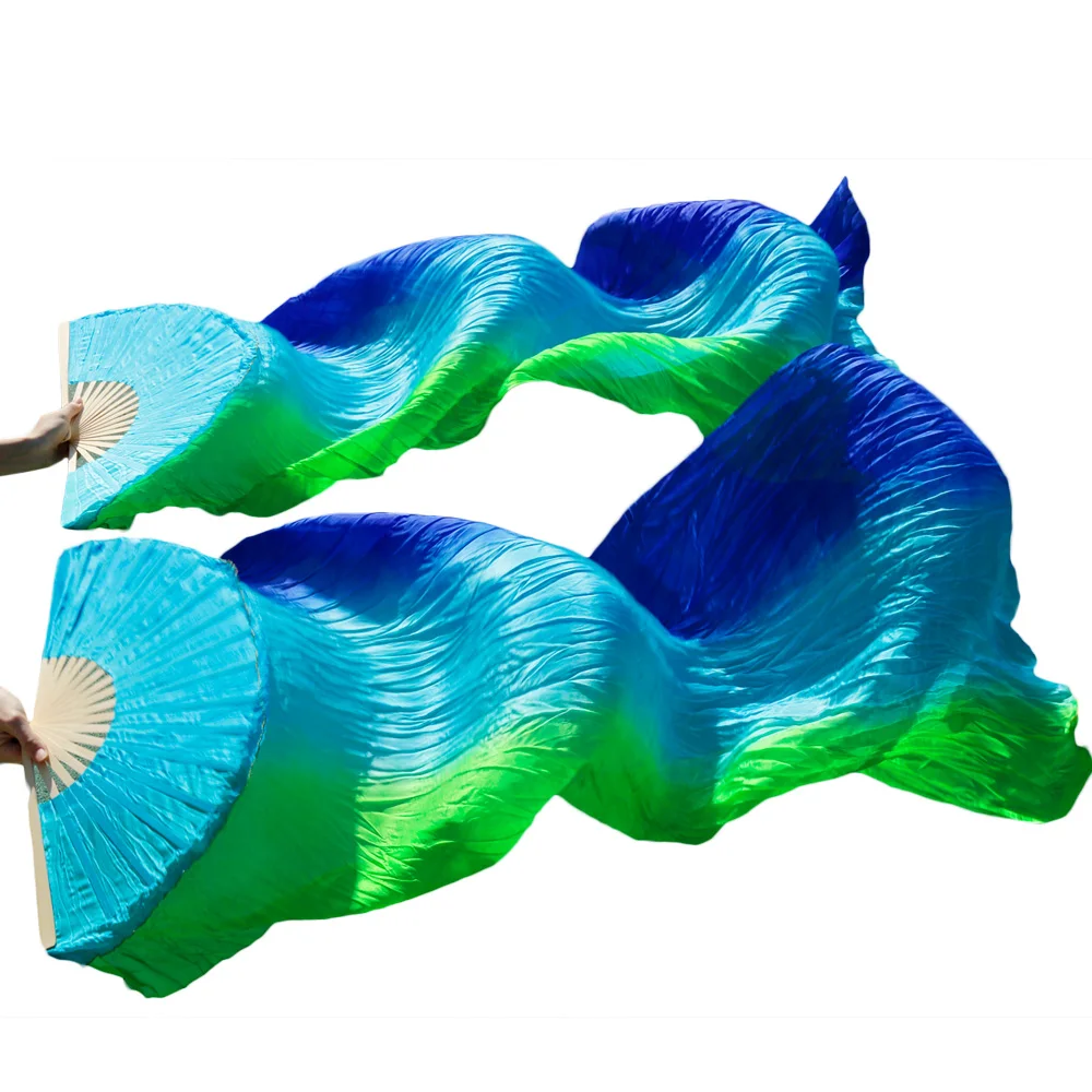 high quality 100% silk belly dance fans 1Pair silk belly dancing long fans Vertical Stripes Royal blue+Turquoise+Green 180x90cm
high quality 100% silk belly dance fans 1Pair silk belly dancing long fans Vertical Stripes Royal blue+Turquoise+Green 180x90cm