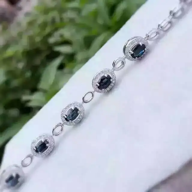 natural blue sapphire stone Bracelet Natural gemstone bracelet 925 sterling silver Classic elegant round for women party fine
natural blue sapphire stone Bracelet Natural gemstone bracelet 925 sterling silver Classic elegant round for women party fine