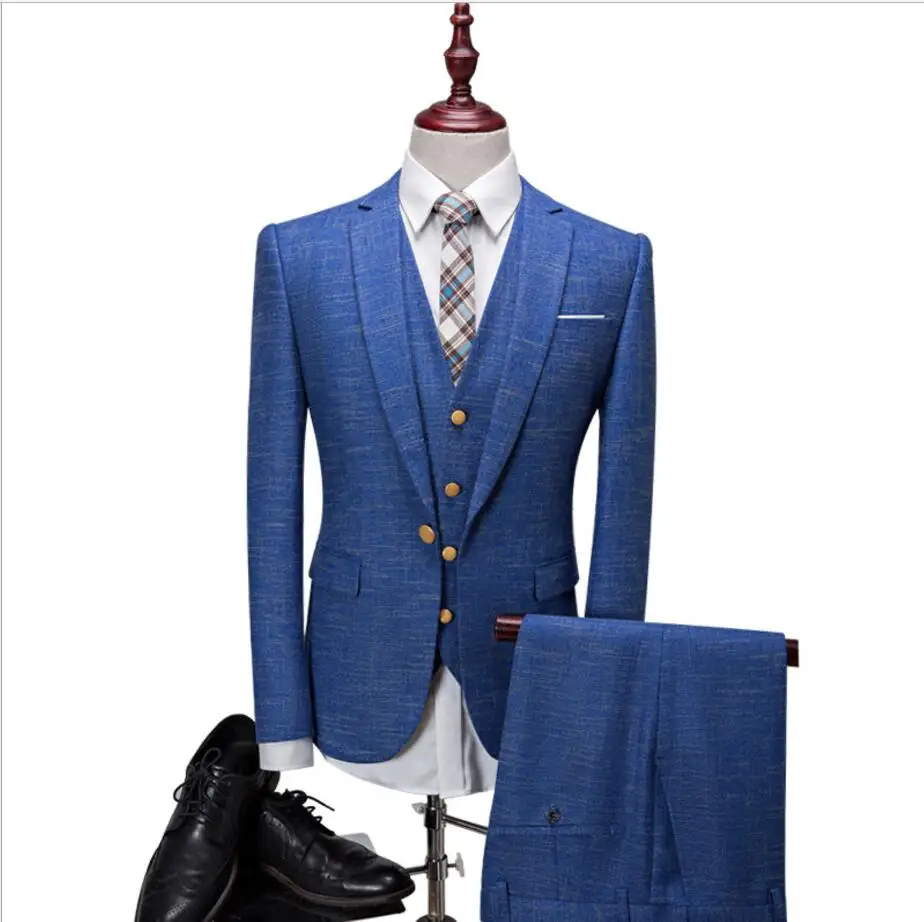 British Style linen suits for beach wedding Two Button Men Slim Fit Suits bussiness Blazer suits 2017(jacket+pant+vest)
British Style linen suits for beach wedding Two Button Men Slim Fit Suits bussiness Blazer suits 2017(jacket+pant+vest)