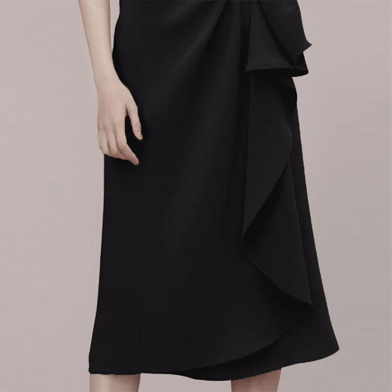 2019 Summer new sexy spaghetti strap elegant ruffles black long dress women V neck casual evening party dress vestidos femme
2019 Summer new sexy spaghetti strap elegant ruffles black long dress women V neck casual evening party dress vestidos femme