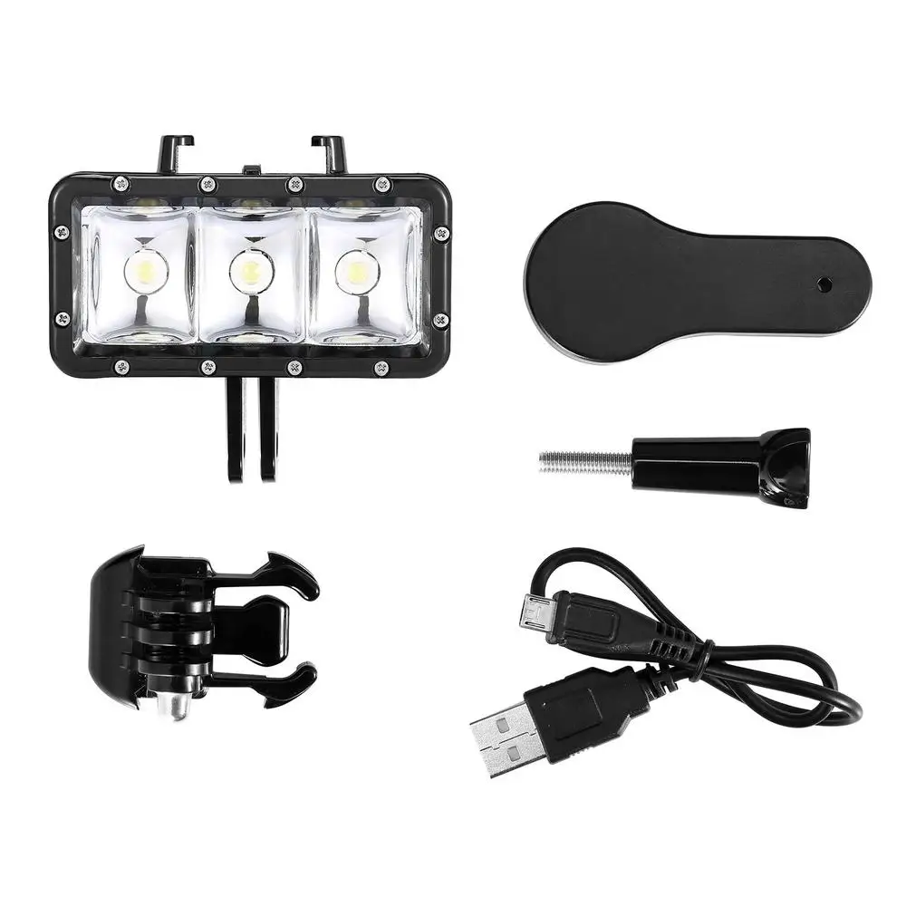 Fotopal Diving LED Video shoot For GoPro Waterproof Light +Battery& mount For GoPro Session Hero4 3+3 Xiaomi Yi 3 pcs Led Light
Fotopal Diving LED Video shoot For GoPro Waterproof Light +Battery& mount For GoPro Session Hero4 3+3 Xiaomi Yi 3 pcs Led Light