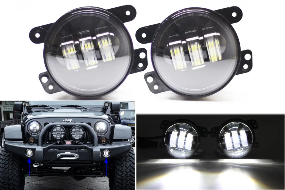 Free Shipping 1 Set 4'' Round LED Fog Light for 07~14 Wrangler JK High Power 30W LED Fog Lamp Auto DRL Light Led Headlamp
Free Shipping 1 Set 4'' Round LED Fog Light for 07~14 Wrangler JK High Power 30W LED Fog Lamp Auto DRL Light Led Headlamp