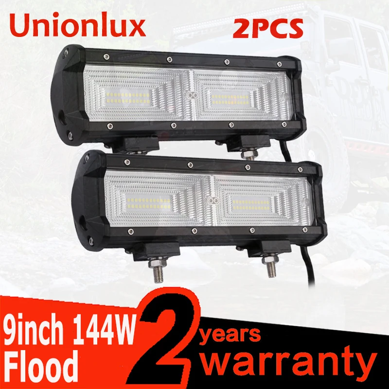 2PCS 9 inch 144W Flood Beam Tri-row LED Bar LED Work Light Bar Offroad Boat Car Tractor Truck 4x4 SUV ATV 12V 24V Fog Lamp
2PCS 9 inch 144W Flood Beam Tri-row LED Bar LED Work Light Bar Offroad Boat Car Tractor Truck 4x4 SUV ATV 12V 24V Fog Lamp
