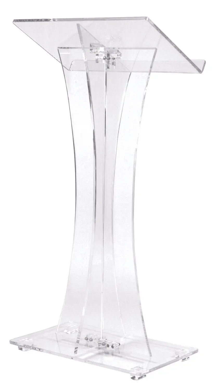 Acrylic Curved Lectern ClearClear Church Pulpit Lectern, Thick Acrylic, No Assembly, Inner Shelf, Pedestal Base
Acrylic Curved Lectern ClearClear Church Pulpit Lectern, Thick Acrylic, No Assembly, Inner Shelf, Pedestal Base