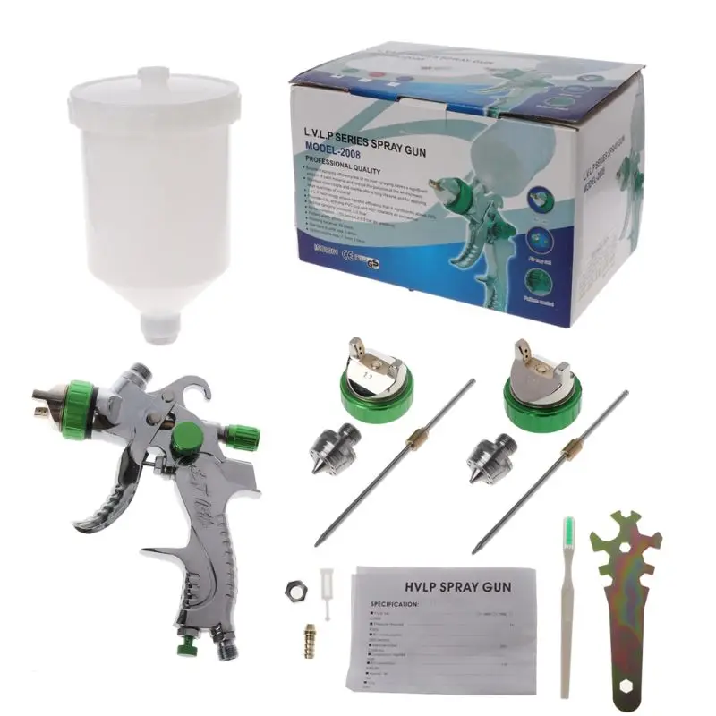 1.4/1.7/2.0mm G2008 Nozzles HVLP Spray Gun Set Sprinkling Paint Can With High Working Pressure Professional Atomizer For Car Rep
1.4/1.7/2.0mm G2008 Nozzles HVLP Spray Gun Set Sprinkling Paint Can With High Working Pressure Professional Atomizer For Car Rep