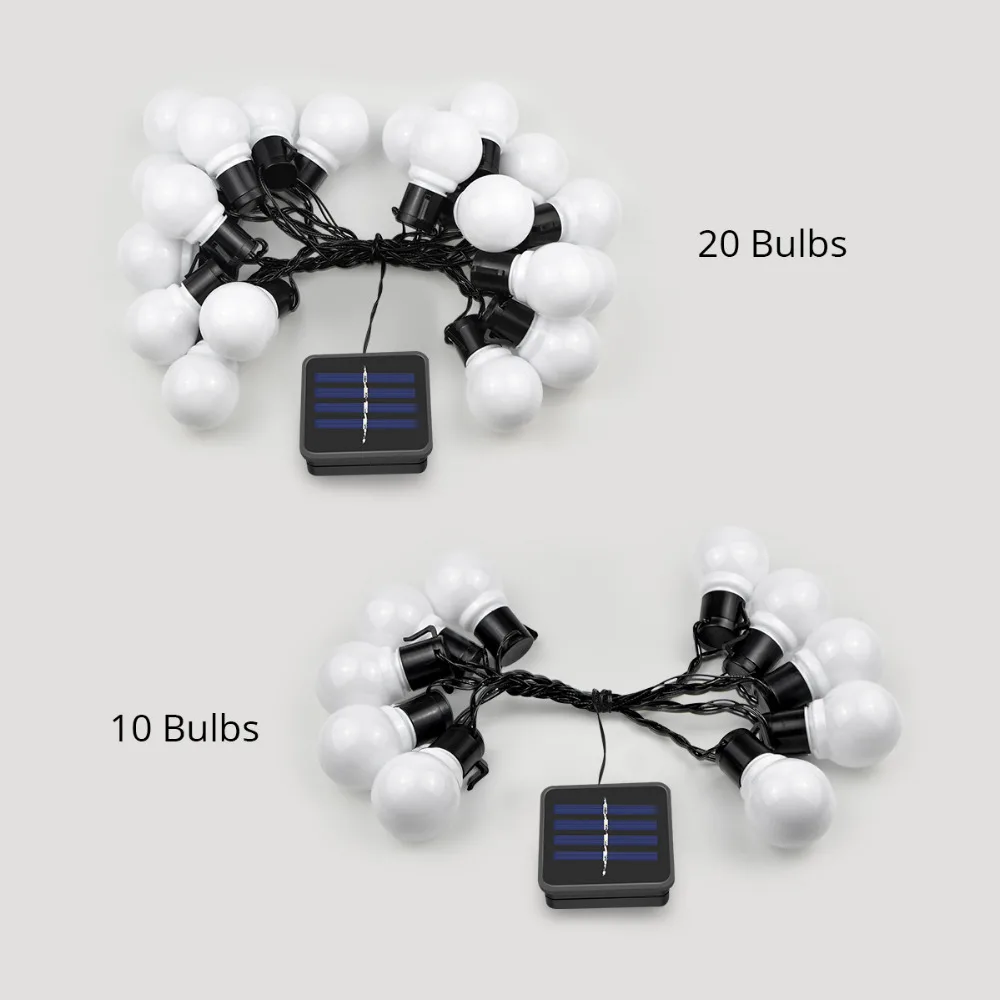 LEDs Solar light String 2.5M/5M 10/20 Fairy Globe Bulb Ball Solar lamp Outdoor Patio Home Garden Christmas Party Decoration
LEDs Solar light String 2.5M/5M 10/20 Fairy Globe Bulb Ball Solar lamp Outdoor Patio Home Garden Christmas Party Decoration