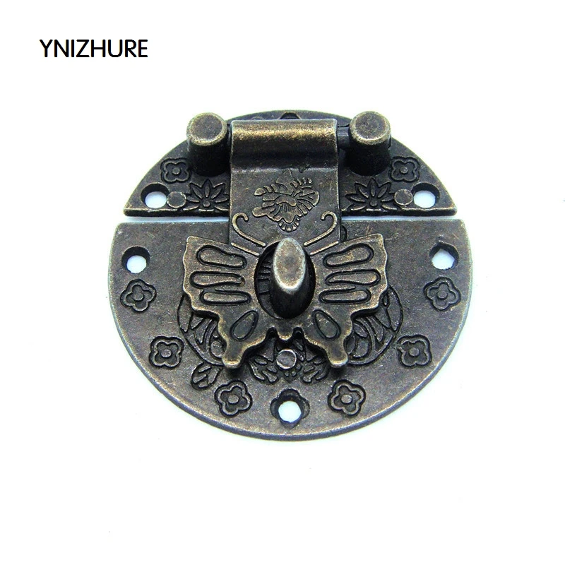 

20pcs 40mm butterfly clasp alloy cajas para joyas buckles wooden jewelry box buckles wine box lock buckle decorative hardware