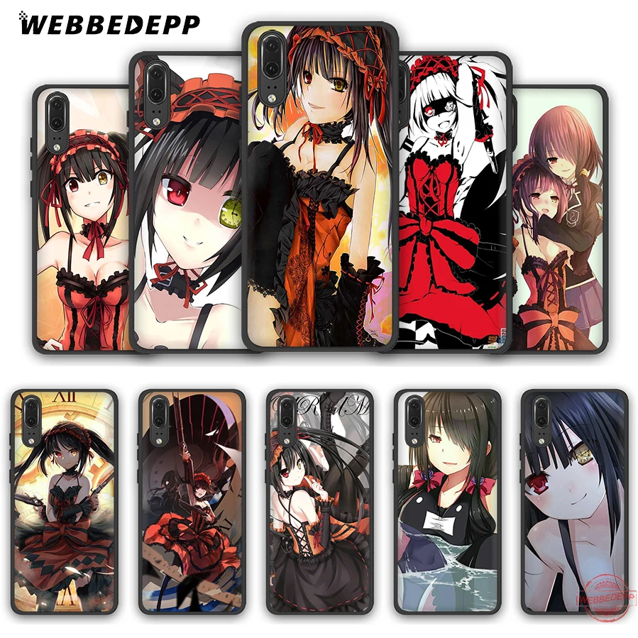 WEBBEDEPP Tokisaki Kurumi аниме мягкий чехол для Huawei P8 P9 P10 P20 P30 Lite Pro 2017 2018 2019 | Мобильные