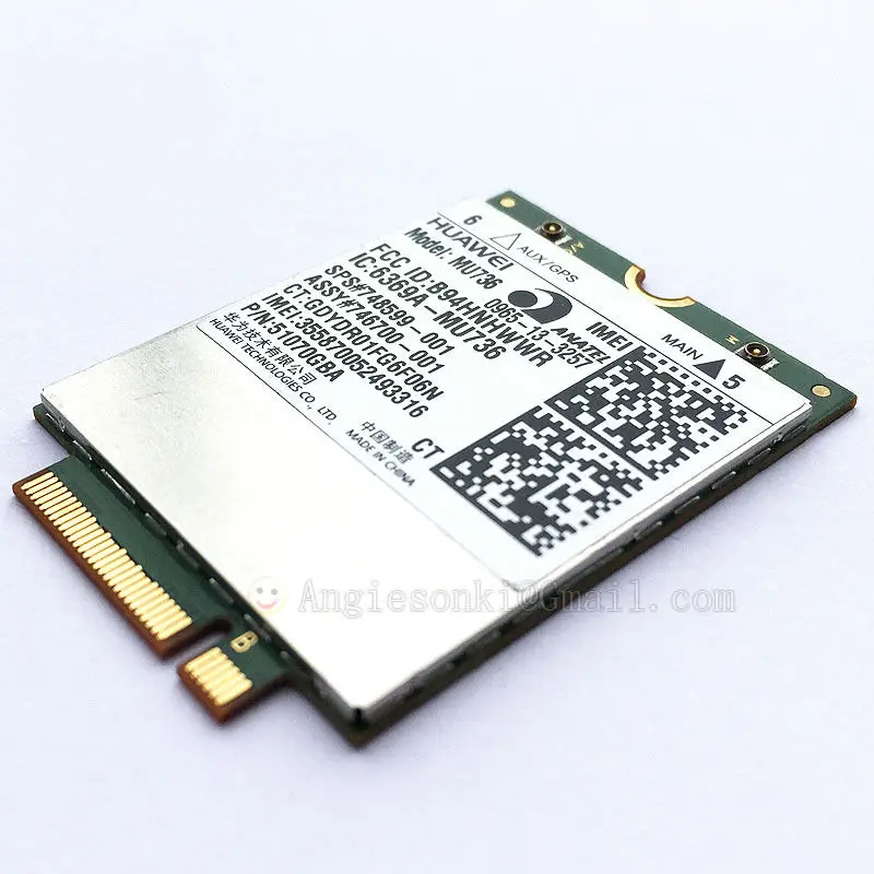 Huawei MU736 3G WWAN Card Module 723985-001 748599-001 For HP ProBook 430 440 640 645 650 655 G1 ZBook 17 EliteBook 850, 820 G1
Huawei MU736 3G WWAN Card Module 723985-001 748599-001 For HP ProBook 430 440 640 645 650 655 G1 ZBook 17 EliteBook 850, 820 G1