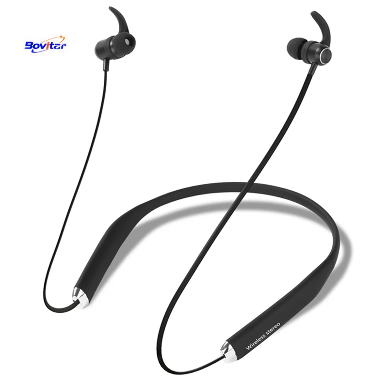 Универсальные спортивные Bluetooth наушники Bovitar с активным шумоподавлением
