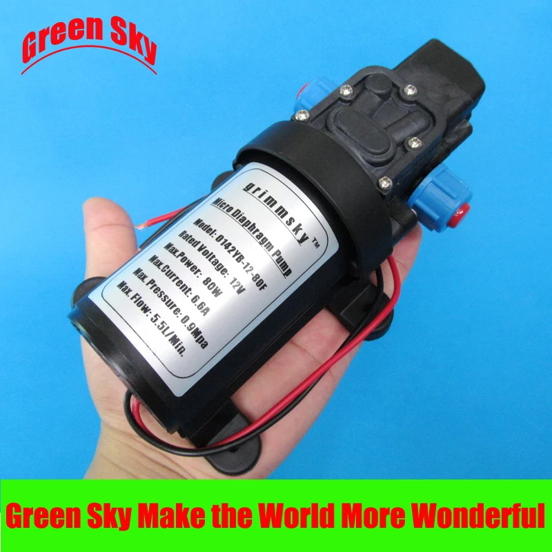 130PSI 5.5l/min 12v dc 80w automatic pressure switch type with cooling fan self priming pump
130PSI 5.5l/min 12v dc 80w automatic pressure switch type with cooling fan self priming pump