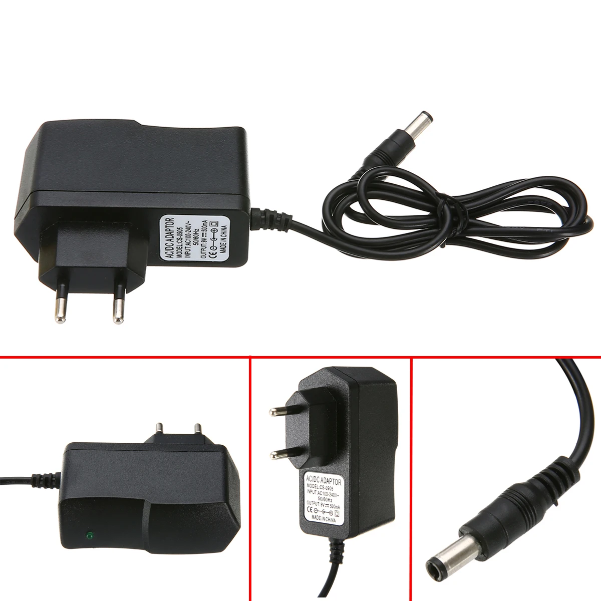 1pc EU Power Supply Adapter 500mA 9W AC 100-240V DC 9V 0.5A Power Supply Converter Adapter EU Electronic Product Plug
1pc EU Power Supply Adapter 500mA 9W AC 100-240V DC 9V 0.5A Power Supply Converter Adapter EU Electronic Product Plug