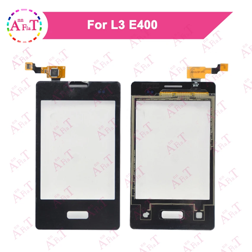Для LG L3 E400 сенсорный экран дигитайзер Датчик внешняя стеклянная линза Панель 3 м