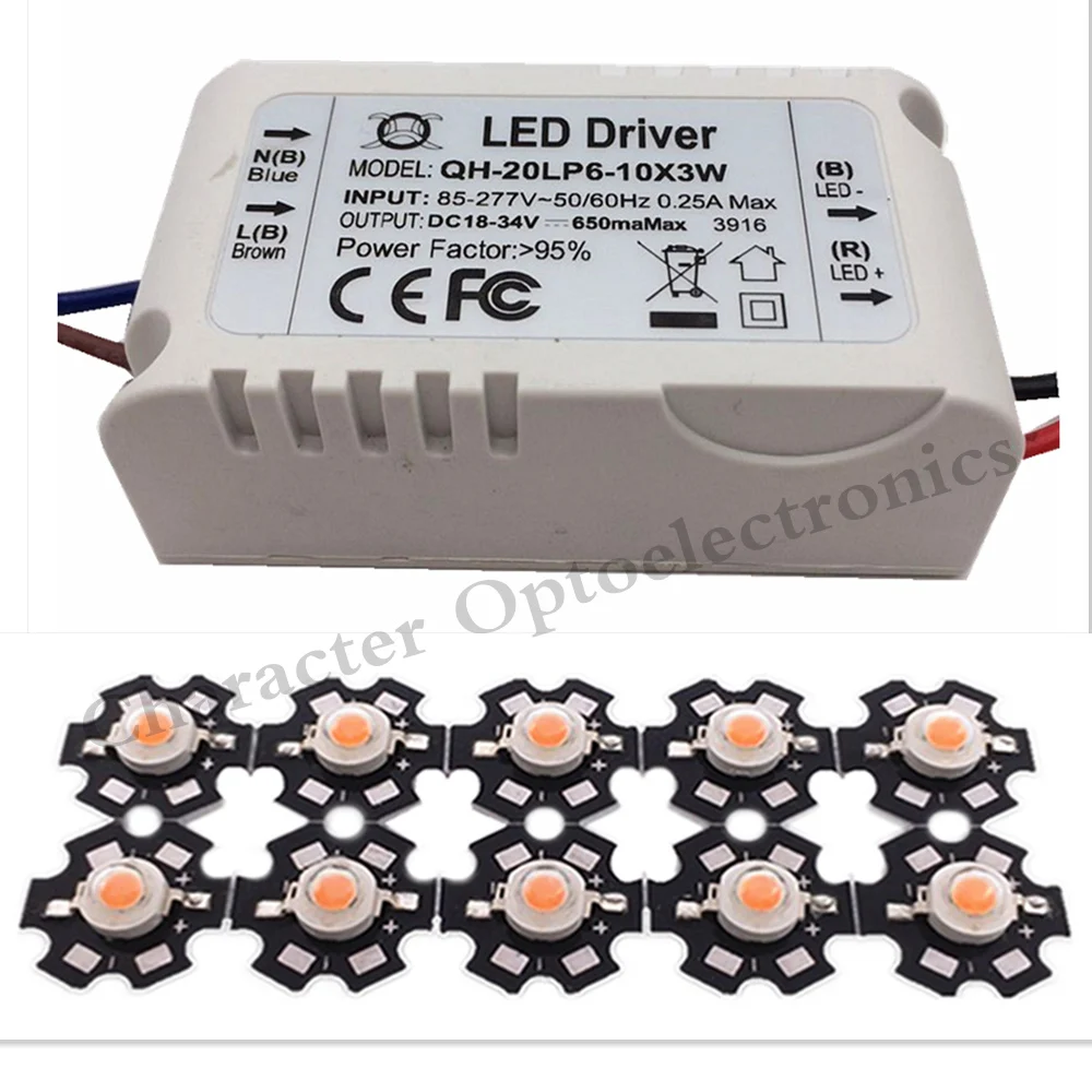 3 Вт полный Dpectrum 400nm ~ 840nm светодиодные светильники для выращивания с 6-10x3W светодиодным драйвером для растений
3 Вт полный Dpectrum 400nm ~ 840nm светодиодные светильники для выращивания с 6-10x3W светодиодным драйвером для растений