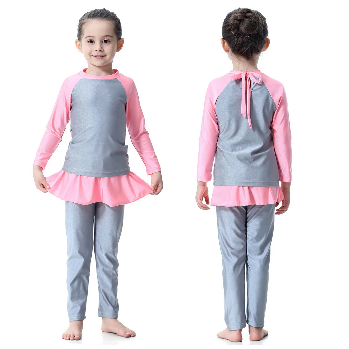 Modest Swimwear Girls Full Coverage 3pcs Swiming Suits Caps+Shirts+Leggings Muslim Sports Beachwear Moslim Zwemkleding 2-12Years
Modest Swimwear Girls Full Coverage 3pcs Swiming Suits Caps+Shirts+Leggings Muslim Sports Beachwear Moslim Zwemkleding 2-12Years