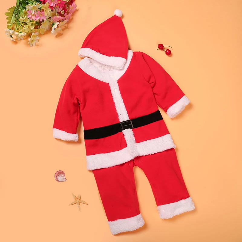 Newborn boys girls Christmas New baby romper Santa Claus bebe fleece lining romper + hat suit infant New Year clothes
Newborn boys girls Christmas New baby romper Santa Claus bebe fleece lining romper + hat suit infant New Year clothes