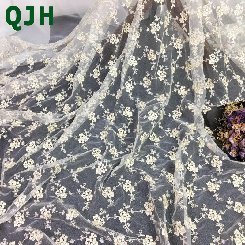 Hot Sale 130cm Width Gold Thread Embroidered Lace Fabrics Beautiful Plum Blossom Pattern For Party&Wedding Dress DIY Accessories
Hot Sale 130cm Width Gold Thread Embroidered Lace Fabrics Beautiful Plum Blossom Pattern For Party&Wedding Dress DIY Accessories