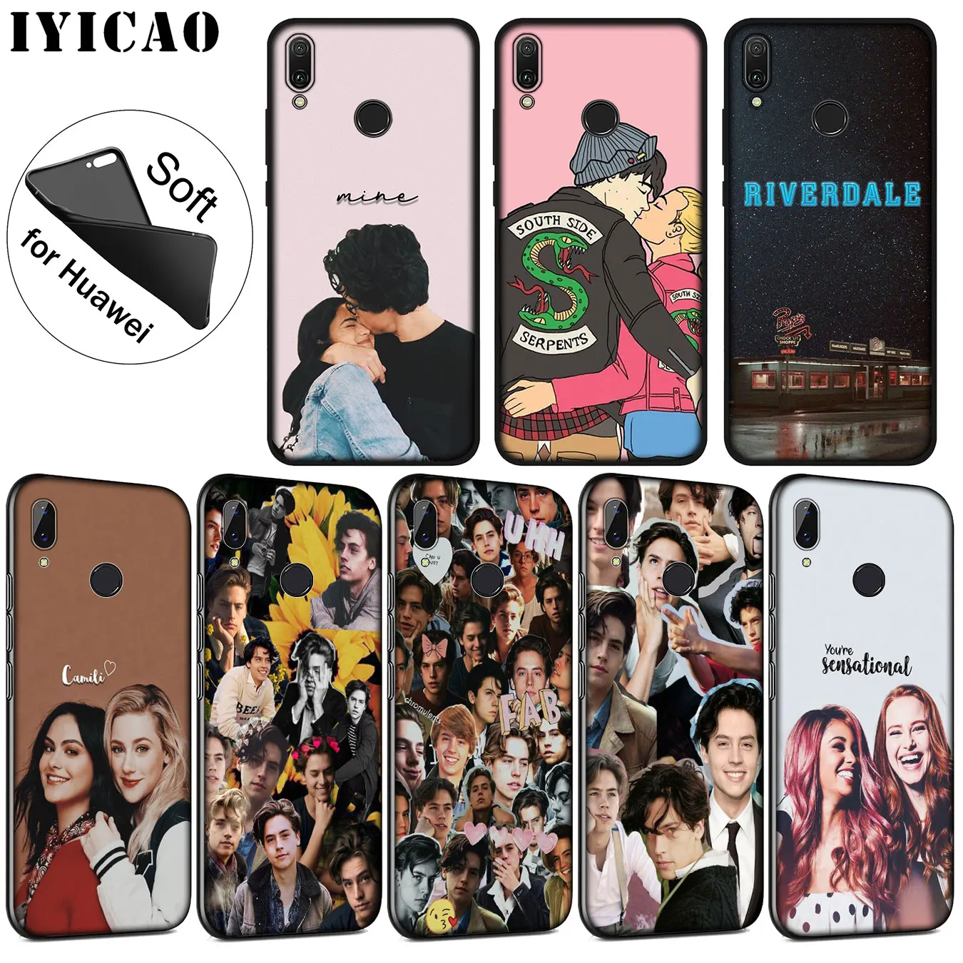 Фото IYICAO ривердейл чони Мягкий силиконовый чехол для телефона Huawei P30 P20 Pro P10 P9 P8 Lite Mini 2017