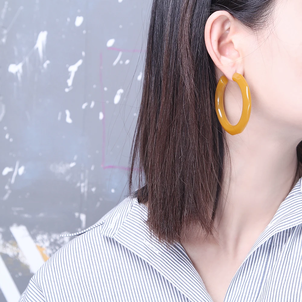 FISHPEACH Statement Big Round Circle Acrylic Earrings Vintage Hoops Earrings Jewelry Bohemian Female Drop Earrings Aretes 2019
FISHPEACH Statement Big Round Circle Acrylic Earrings Vintage Hoops Earrings Jewelry Bohemian Female Drop Earrings Aretes 2019