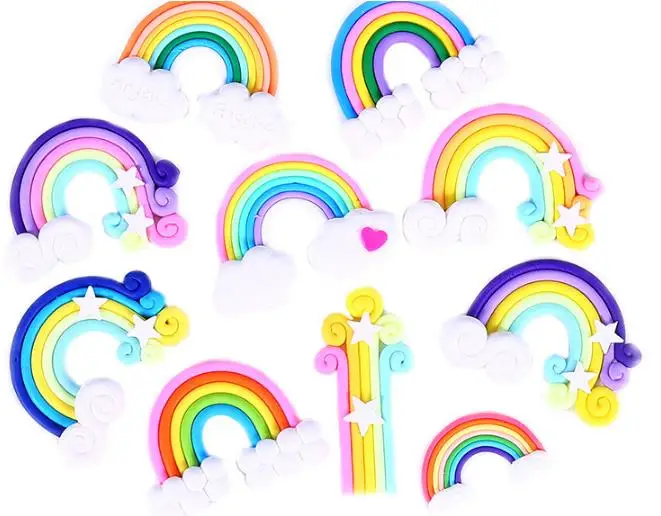 wholesale 500PCS High Quality Beauty Kawaii Spiral Rainbow clouds Candy Polymer Clay Cabochons Flatback For DIY Decoration
wholesale 500PCS High Quality Beauty Kawaii Spiral Rainbow clouds Candy Polymer Clay Cabochons Flatback For DIY Decoration