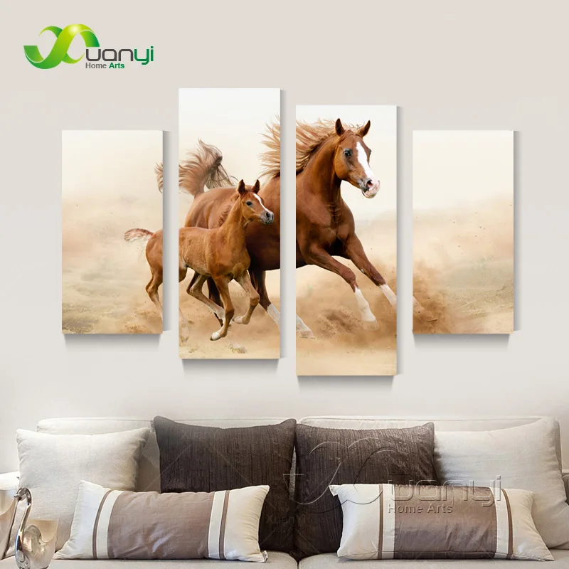 4 Panel Horse Canvas Oil Painting Art Cuadros Home Decoration Modular Wall Picture For Living Room Prints Type Unframed PRL1015
4 Panel Horse Canvas Oil Painting Art Cuadros Home Decoration Modular Wall Picture For Living Room Prints Type Unframed PRL1015