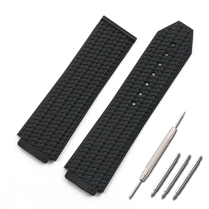 Rubber strap men's watch accessories for HUBLOT big bang series outdoor sports waterproof watch with female 19mmx25mm watch band
Rubber strap men's watch accessories for HUBLOT big bang series outdoor sports waterproof watch with female 19mmx25mm watch band