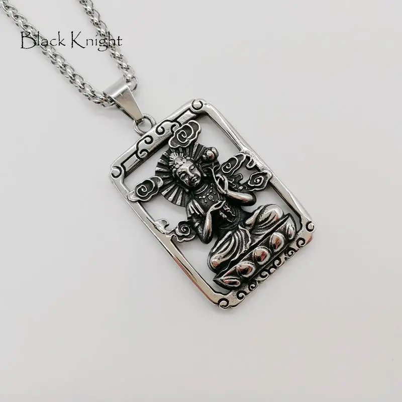 Black Knight silver color Stainless steel Bodhisattva pendant necklace religious Buddhism Guanyin Bodhisattva necklace BLKN0689
Black Knight silver color Stainless steel Bodhisattva pendant necklace religious Buddhism Guanyin Bodhisattva necklace BLKN0689