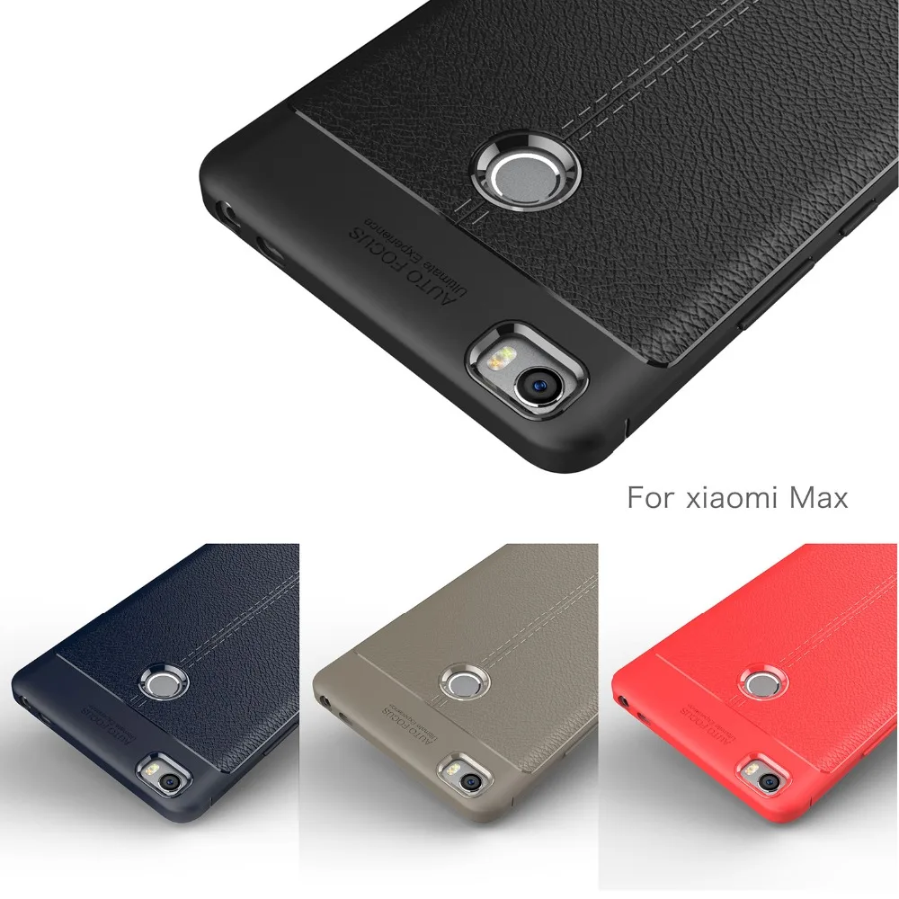 Мода Личи Pattern Кожа сотовый Чехол для телефона Xiaomi mi MaxSlim Матовый ТПУ