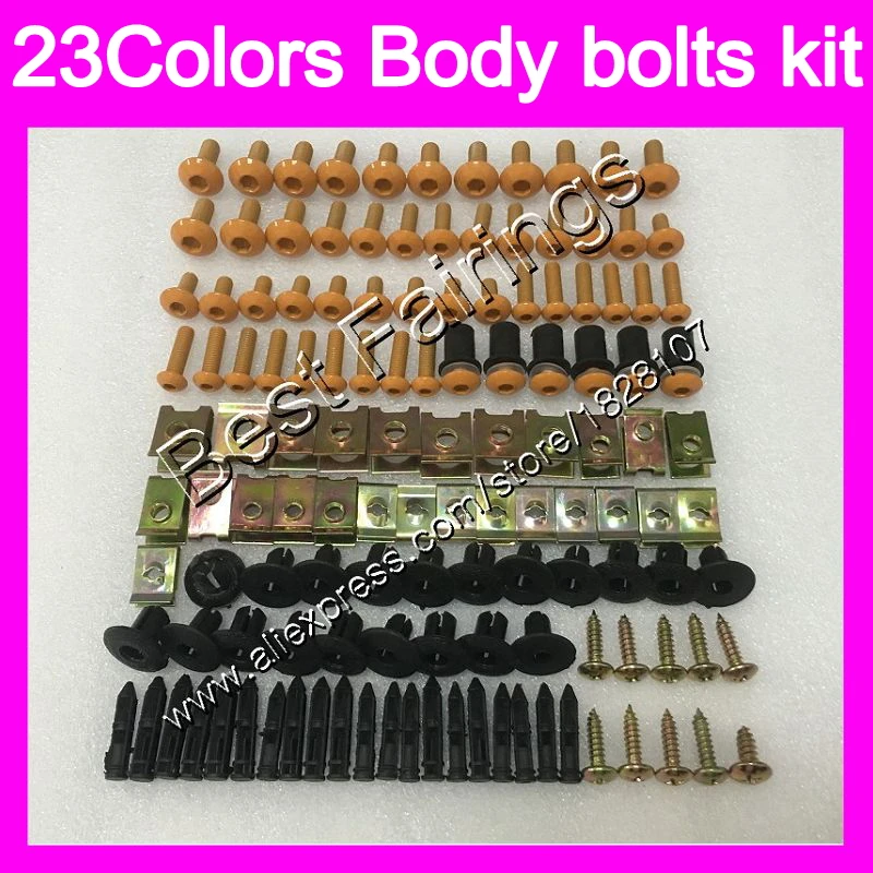 Fairing bolts full screw kit For YAMAHA YZFR1 04 05 06 YZF R1 YZF 1000 YZF1000 YZF-R1 2004 2005 2006 Complete Body screws Nuts
Fairing bolts full screw kit For YAMAHA YZFR1 04 05 06 YZF R1 YZF 1000 YZF1000 YZF-R1 2004 2005 2006 Complete Body screws Nuts