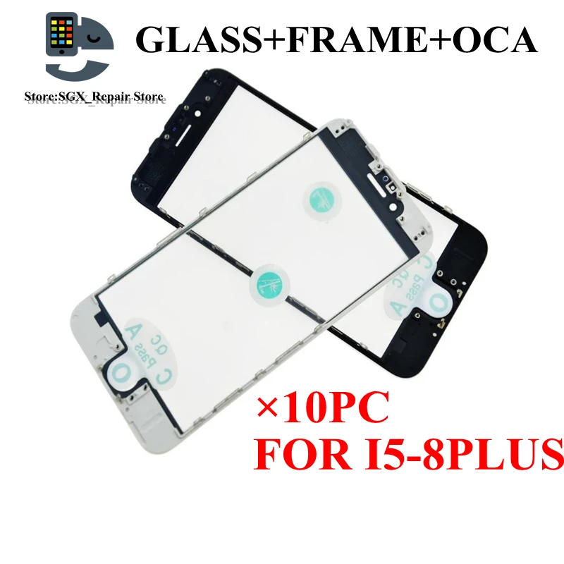 10 шт 3 в 1 LCD внешнее стекло с рамкой OCA для 8 7 plus 6 6s Iphone стеклянная рамка Замена |