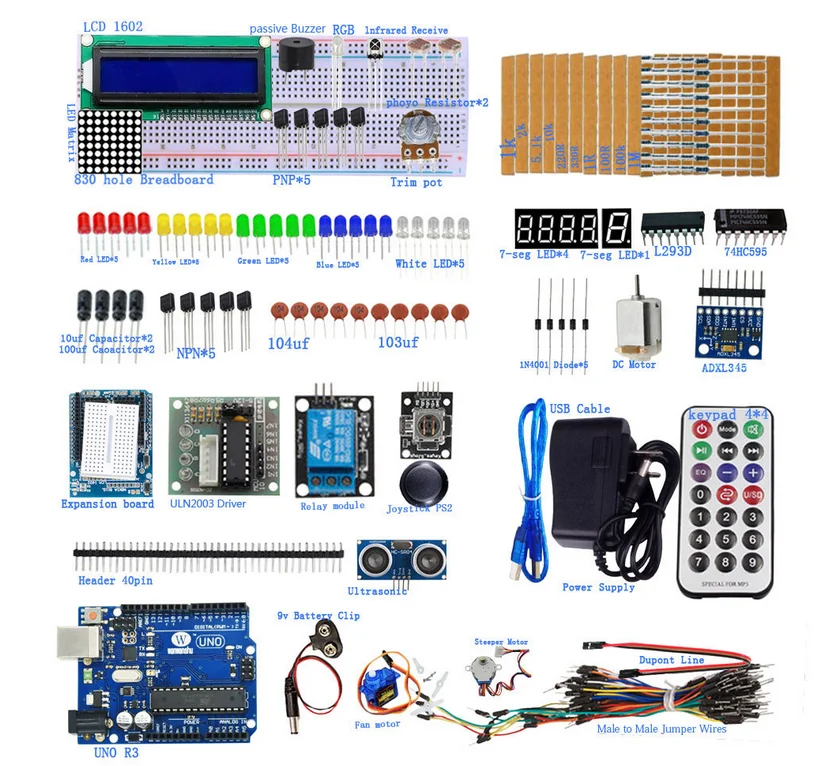 Микроконтроллер начинающих комплект Starter Kit DIY kit029 lcd1602|kit diy|kit starterkit kits |