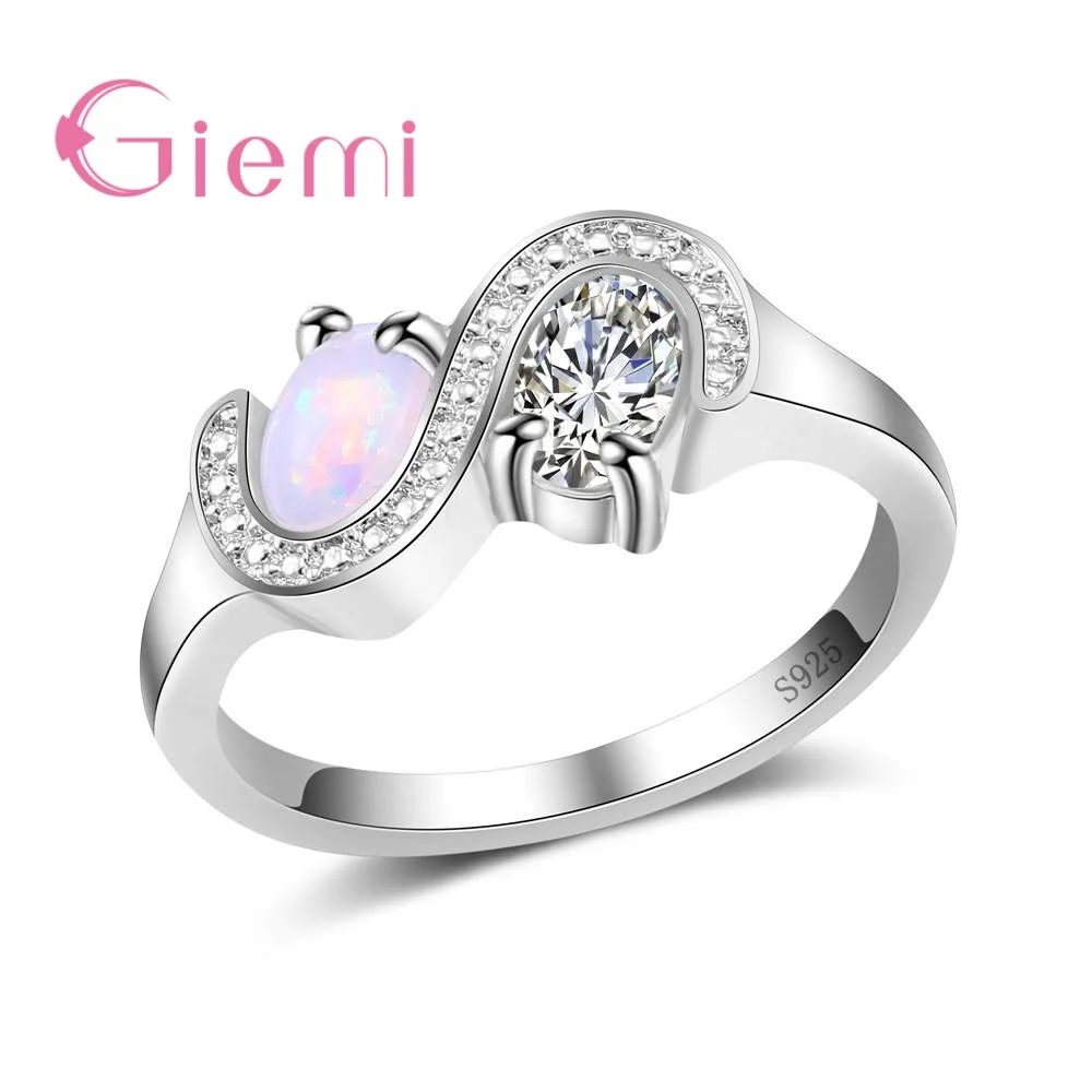 Lovely S Shape 925 Sterling Silver Geometric Ring With AAA Opal Cubic Zirconia Women Girls Party Engagement Jewelry
Lovely S Shape 925 Sterling Silver Geometric Ring With AAA Opal Cubic Zirconia Women Girls Party Engagement Jewelry
