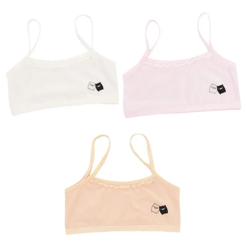 Puberty Training Bra Girls Spaghetti Strap Cute Cartoon Little Pig Underwear Wireless Bralette Scalloped Lace Splicing Camisole
Puberty Training Bra Girls Spaghetti Strap Cute Cartoon Little Pig Underwear Wireless Bralette Scalloped Lace Splicing Camisole