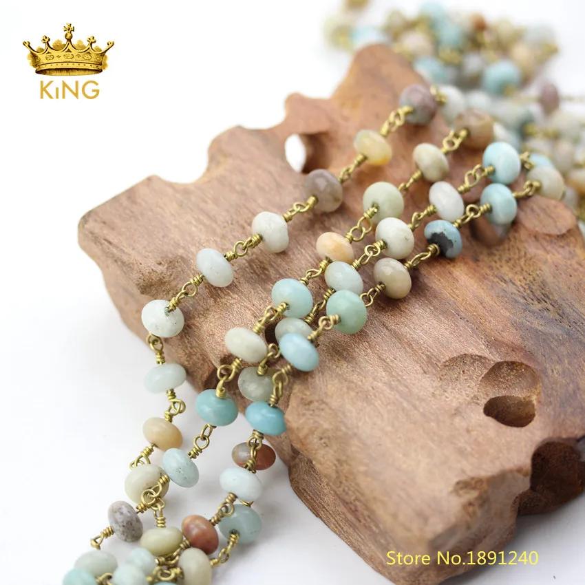 5meters Rosary Chains Findings,Natural Amazonite Smooth Rondelle Loose Beads Chains Wire Wrapped Plated Brass Copper Chain ZJ240
5meters Rosary Chains Findings,Natural Amazonite Smooth Rondelle Loose Beads Chains Wire Wrapped Plated Brass Copper Chain ZJ240