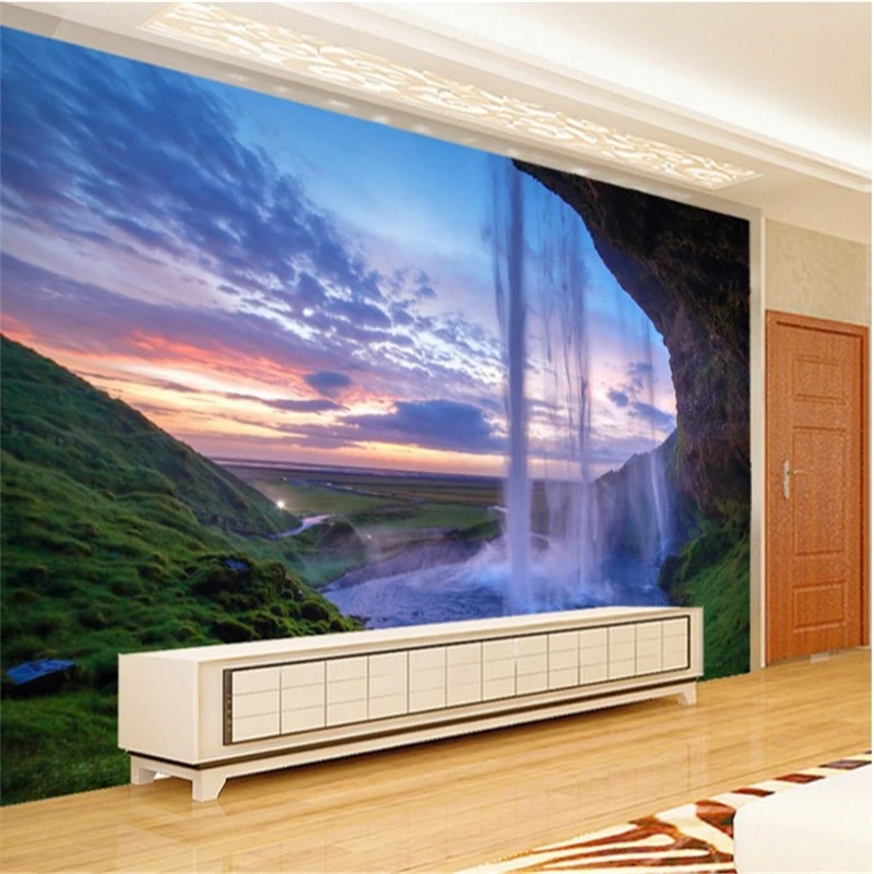 beibehang scale custom wall water curtain waterfall water production financial landscape painting TV backdrop papel de parede
beibehang scale custom wall water curtain waterfall water production financial landscape painting TV backdrop papel de parede