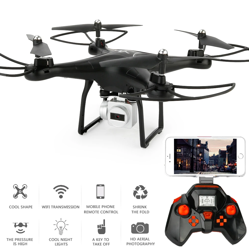 

Yile S10 2.4Ghz 4CH RC Selfie WiFi Drone WIFI FPV 0.3MP HD Camera Altitude Hold Gravity Sensor Headless Mode RC Quadcopter Drone