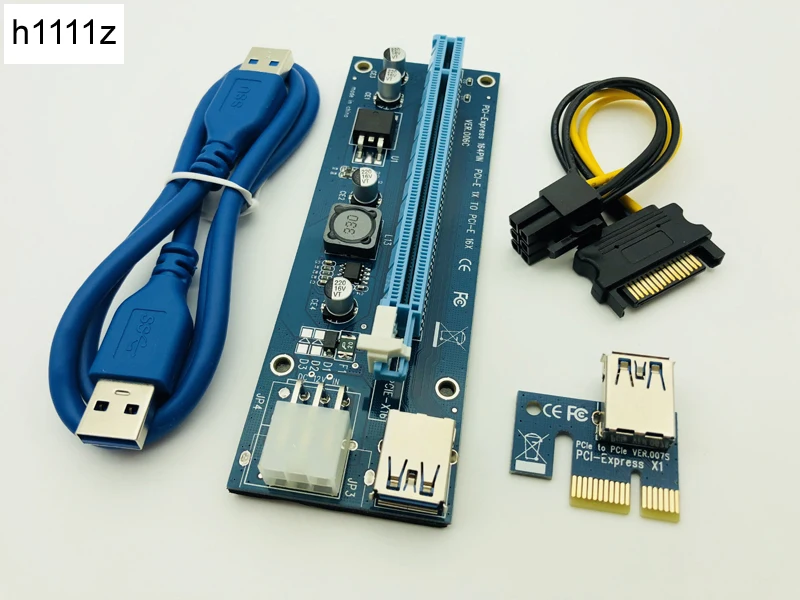 Супер стабильный VER006C PCIE Riser PCI E Express 1x to 16x адаптер для видеокарты SATA to 6pin IDE источник питания для BTC Mining
Супер стабильный VER006C PCIE Riser PCI E Express 1x to 16x адаптер для видеокарты SATA to 6pin IDE источник питания для BTC Mining