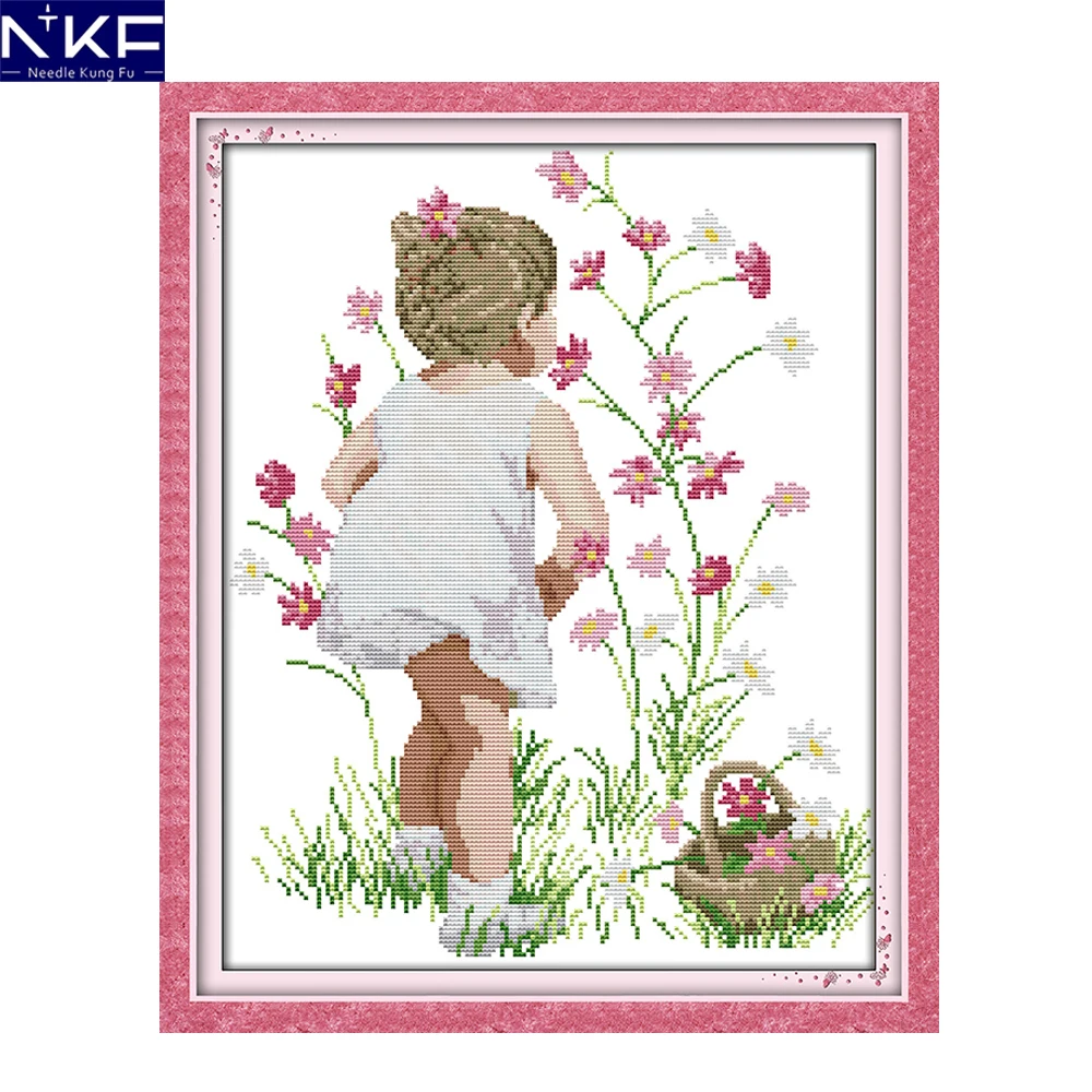 NKF The Fragrance of Flowers Counted Cross Stitch Set Needlework DIY Kits Embroidery Chinese Cross Stitch Pattern for Home Decor
NKF The Fragrance of Flowers Counted Cross Stitch Set Needlework DIY Kits Embroidery Chinese Cross Stitch Pattern for Home Decor