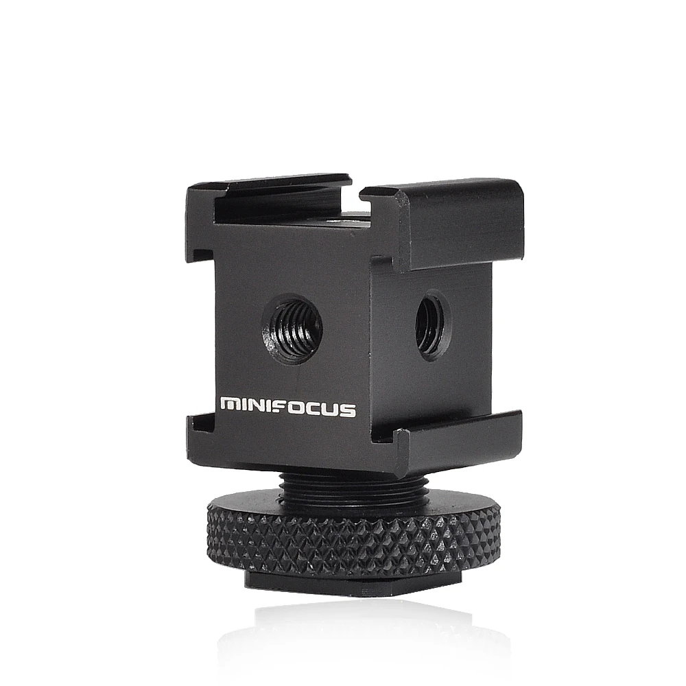 Triple Cold Shoe Camera Mount Adapter Video Triple 3 Shoe Bracket Lights, LED Monitors, Microphones, Audio Recorder & Studio
Triple Cold Shoe Camera Mount Adapter Video Triple 3 Shoe Bracket Lights, LED Monitors, Microphones, Audio Recorder & Studio