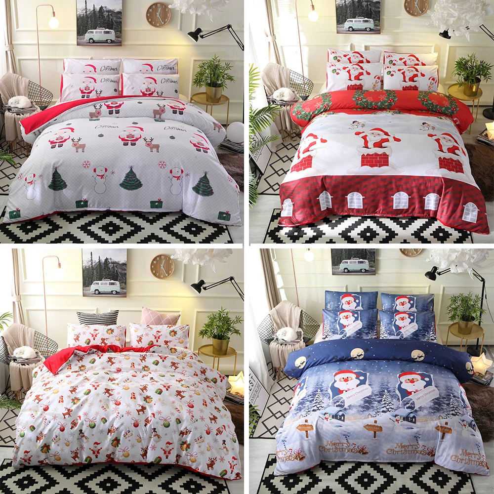 Christmas Santa Claus Children Bedding Set Girls Boys Decor Bed Duvet Cover Set Pillowcase Bedclothes Bed Linen Set for Kids Bed
Christmas Santa Claus Children Bedding Set Girls Boys Decor Bed Duvet Cover Set Pillowcase Bedclothes Bed Linen Set for Kids Bed