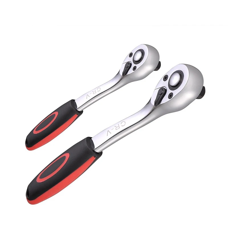 1PC 1/4" & 3/8" 24 Teeth Quick Release Reversible Ratchet Wrench Spanner Ratchet Handle Multifunctional
1PC 1/4" & 3/8" 24 Teeth Quick Release Reversible Ratchet Wrench Spanner Ratchet Handle Multifunctional