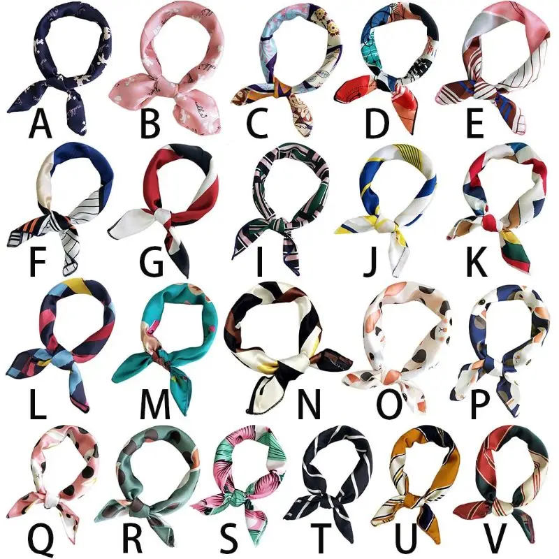 50x50CM Korean Style Ladies Satin Square Neck Scarf Bandana Geometric Graffiti Print Office Lady Handkerchief Headwrap 22 Colors
50x50CM Korean Style Ladies Satin Square Neck Scarf Bandana Geometric Graffiti Print Office Lady Handkerchief Headwrap 22 Colors