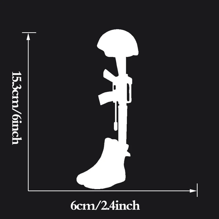 Soldier Memorial Vinyl Decal window Army Marine Corps Window Bumper Sticker 15.3x6cm
Soldier Memorial Vinyl Decal window Army Marine Corps Window Bumper Sticker 15.3x6cm