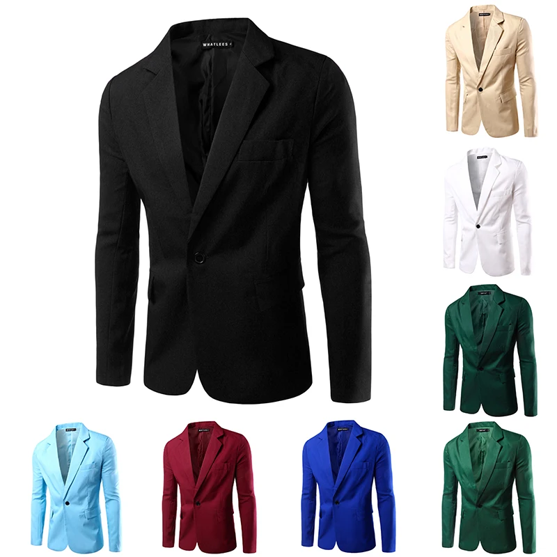 2019 New Shelves Men'S Suit Jacket Fashion Mens Slim Suit Men'S Formal Business Suit Colorful Suit Jacket Men'S Clothing
2019 New Shelves Men'S Suit Jacket Fashion Mens Slim Suit Men'S Formal Business Suit Colorful Suit Jacket Men'S Clothing
